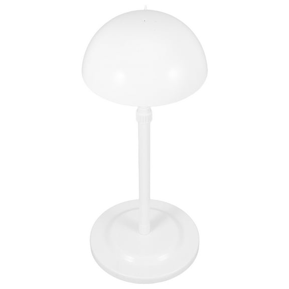 FRCOLOR  Headform Holder Hat Display Rack Desktop Wig Stand Baseball Cap White