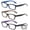 Black/Gold/Silver, variant on 3 Pack Newbee Fashion- "Slimten" Slim Cat Eye Design Fashion Reading Glasses with Lanyard +2.00