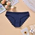 thumbnail image 2 of Elainilye Fashion Lace Underwear for Women Sexy Seamless Underwear Breathable Lace Underwear Bikini Panties,Blue, 2 of 6