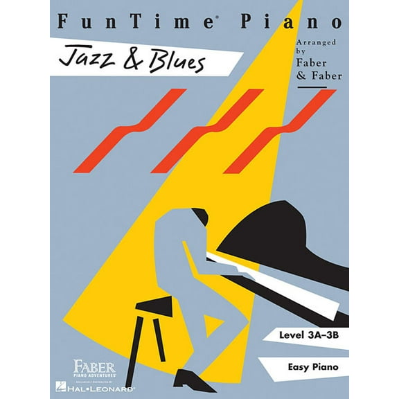 Funtime Piano: Jazz and Blues - Level 3a 3b Sheet Music for Students Piano Songbook for Early Intermediate Players Class, (Paperback)
