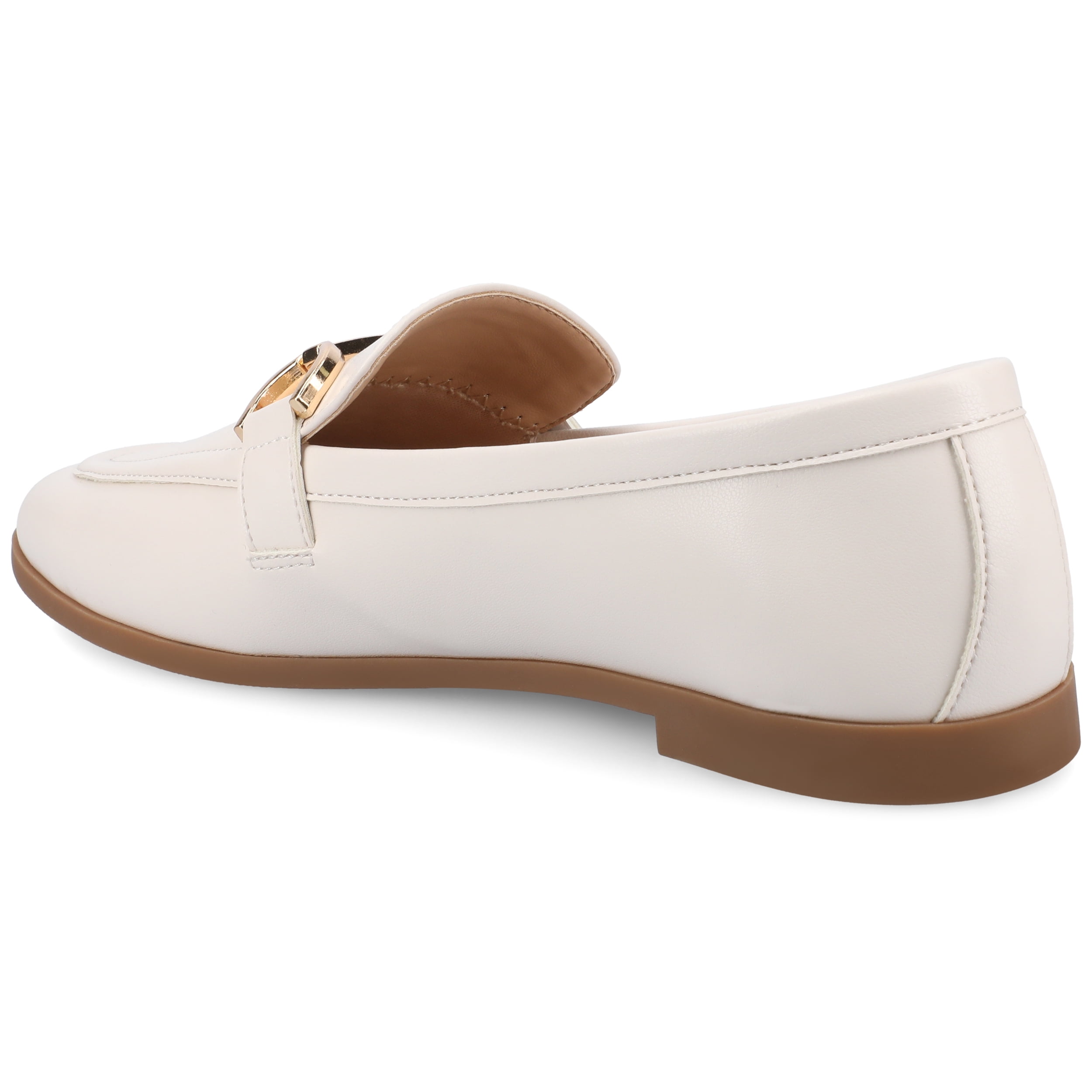Journee Womens Mizza Loafer Slip On Square Toe Dress Flats, Widths Available