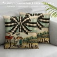 thumbnail image 3 of Qinduosi Farmhouse Pillow Covers Set of Eucalyptus Leaves Decorations Spring Pillow Covers, Linen Cushion Case Gifts for Home Decor, 3 of 5