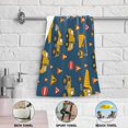 thumbnail image 3 of 2-Piece Polyester cotton Towel Set Absorbent Truck and Roadblock Yellow Hand Towel Bath Towel Soft and Comfortable Machine Wash 28.3x14.4, 3 of 7