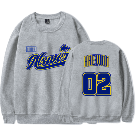 Nmixx Merch Mixx University Haewon Sweatshirt Crewneck Kpop Muisc Men Women Long Sleeve Hoodie Streetwear Pullover Top