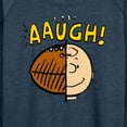 thumbnail image 3 of Peanuts - C Brown Half Football Head - Women's Lightweight French Terry Long Sleeve Shirt, 3 of 6