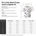 thumbnail image 5 of Pofeuu Purple Chicory Print Mens Casual Short Sleeve Shirts Beach Summer Spread Collar Pocket Tops Men's Casual Short-sleeved Shirt-Small, 5 of 5