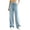 Sky Blue, variant on Kttectoa Pants for Women Wide Leg Drawsting Waist Loose Corduroy Pants Solid Fill Length with Pockets Casual Lounge Fall Winter
