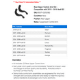 thumbnail image 2 of Rear Upper Control Arm Set - Compatible with 2015 - 2018 Audi Q3 2016 2017, 2 of 2