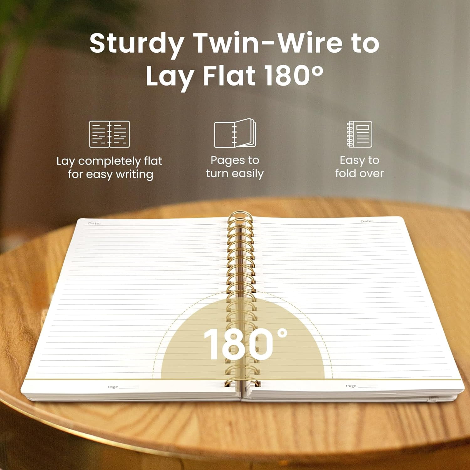 Lined Spiral Notebook Journal for Work, 300 Pages Thick B5 (7.1"x10") College Ruled Journal for Women & Writing, Hardcover Notebook for Note Taking, Perfect for Office Home School Supplies,