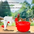 thumbnail image 3 of Taza De Agua Para Pollo, Cuenco De Plástico Para Beber Para Aves De Corral, Instalación Sencilla Y Resistente Extraíble De 8 Piezas Para Granja, 3 of 7