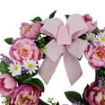 thumbnail image 4 of Mainstays 20in Outdoor Artificial Peony Wreath, Pink Color. Polyester., 4 of 8