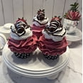 thumbnail image 5 of DEZICAKES Fake Cupcakes Strawberry Jubilee Dessert Prop Set of 3 Decoration Dezicakes Fake Food- Fake Cake-  Artificial Cake- Faux Cake Decor, 5 of 7