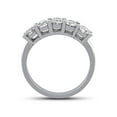 thumbnail image 2 of Bague Diamant Ronde de Laboratoire à 5 Pierres de 2 Carats en Or Blanc 14K, 2 of 3