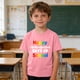 thumbnail image 1 of Blusas y camisas de manga corta con cuello redondo para niños y niñas, camisetas gráficas de manga corta, blusas con estampados bonitos para la temporada escolar., 1 of 9