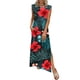 thumbnail image 1 of TaTaai Women's Solid Color Round Neck Sleeveless Casual Dress Elegant Front Pleats Knee Length Dress with Pockets Loose Comfortable Fit for Spring Summer Vacation Beach Wear Gift, 1 of 6
