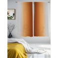 thumbnail image 4 of Sheer Curtains 72 Inches Long, Dark Burnt Orange Grey Ombre Light Filtering Window Curtains for Living Room, Farmhouse Gradient Minimalist Rod Pocket Voile Sheer Curtain Drapes, 52"W x 72"L, 2 Panels, 4 of 8