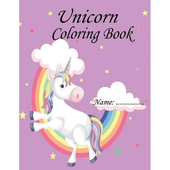 Unicorn Coloring Book: For Ages 4-8 (Paperback)