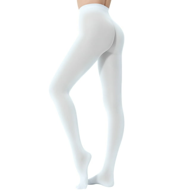 Jalioing Collants Unis pour Femmes 40D Taille Haute Doux Bas Collants Opaques Collants pour Femmes
