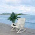 thumbnail image 2 of Pemberly Row Coastal Eucalyptus Wood Rocking Chair in White Finish, 2 of 13