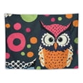 thumbnail image 5 of Orinice Owls Polka Dots Tapestry Wall Hanging Unique Style Graphic Tapestries Home Wall Decor Art for Living Room Bedroom Apartment Farmhouse Dorm 40x30inch, 5 of 6