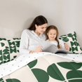 thumbnail image 4 of Manfei Mid-Century Geometric Twin Comforter Sets, Green Semicircle Bedding Set, Green Cream, Reversible 2pcs, 1 Comforter and 1 Pillowcase, 4 of 6