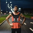 thumbnail image 3 of Running Vest Phone Holder, Lightweight Chest Phone Holder with 4 Pockets, Breathable Training Reflective Running Vest Sport Jogging Vest Adjustable Waistband for Running, Gym, Biking, Men & Women, 3 of 6