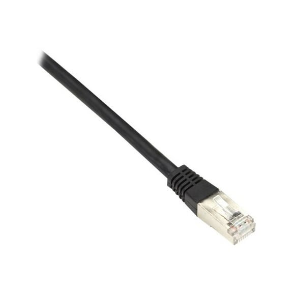 Black Box CAT5e 100-MHz Stranded Patch Cable Slim Molded Boot F/UTP CM PVC Black 25FT