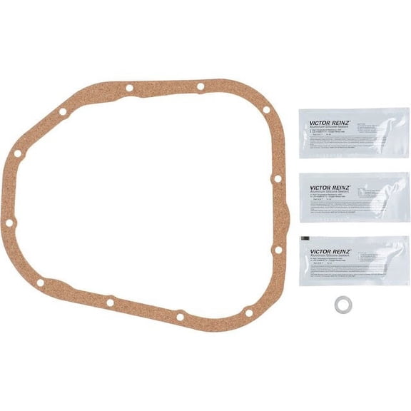 Lower Oil Pan Gasket Set - Compatible with 2001 - 2010 Toyota Highlander 2002 2003 2004 2005 2006 2007 2008 2009