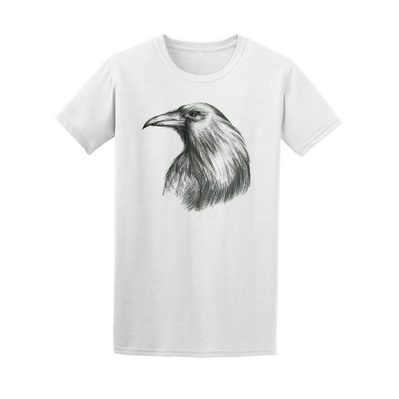 Raven Graphic Tattoo Sketch Tee Men's -Image by Shutterstock