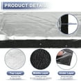 thumbnail image 3 of Unique Bargains 788mil 20mm 0.31sqft Car Sound Deadening Mat Glassfiber Heat Shield Material Universal for Hood Boat Engine Cover 78.74"x19.69" Silver Tone, 3 of 7
