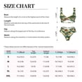 thumbnail image 6 of Wukai Sunflowers And Butterflies Women's Bikini Set Two Piece,wimsuit High Waisted V Neck Twist Front Adjustable Spaghetti Straps Bathing Suit-Large, 6 of 7