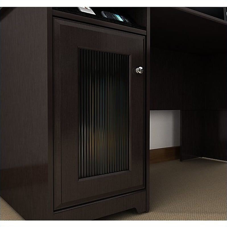 Bush Cabot 60 L Shaped Computer Desk In Espresso Oak
