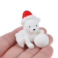thumbnail image 2 of Anmail Miniaturas Navidad Muñeco de Nieve Figuras Santa Clau Adornos Decoración Hogar 2023 Año Nuevo Regalo de Navidad Oso DIY Bola de Cristal, 2 of 4