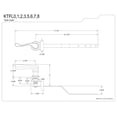 thumbnail image 4 of Kingston Brass KTFL5 French Tank Lever - Oil Rubbed Bronze, 4 of 4