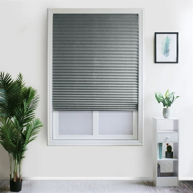 Blackout Plissée Fenêtre Abat-Jour Tissu Non-Tissé Pliss Rideau Intimité Protéger Rideaux Décoration Accessoires