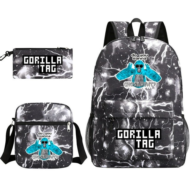 Pencil Case for Kids Three-Pieces Set Of School Bags For Male And Female Students, Campus Pencil Case, Canvas Bags Large-Capacity Backpack