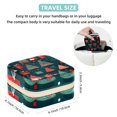 thumbnail image 5 of Christmas Tree Travel Portable Square Decorative Box with Necklace Holder and Jewelry Organizer - Ideal for Rings, Earrings, Necklaces, Bracelets - Suitable for Girls and Women, 5 of 6