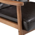 thumbnail image 4 of Single Sofa Chair Soft Retro Modern Wooden,PU,Brown, 4 of 7
