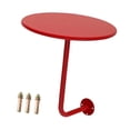 thumbnail image 2 of Tnarru Pub Dining Table Round Table Simple Convenient Compact Small Side Desk Wall Coffee Desk for Living Room Office Bedroom Red, 2 of 8