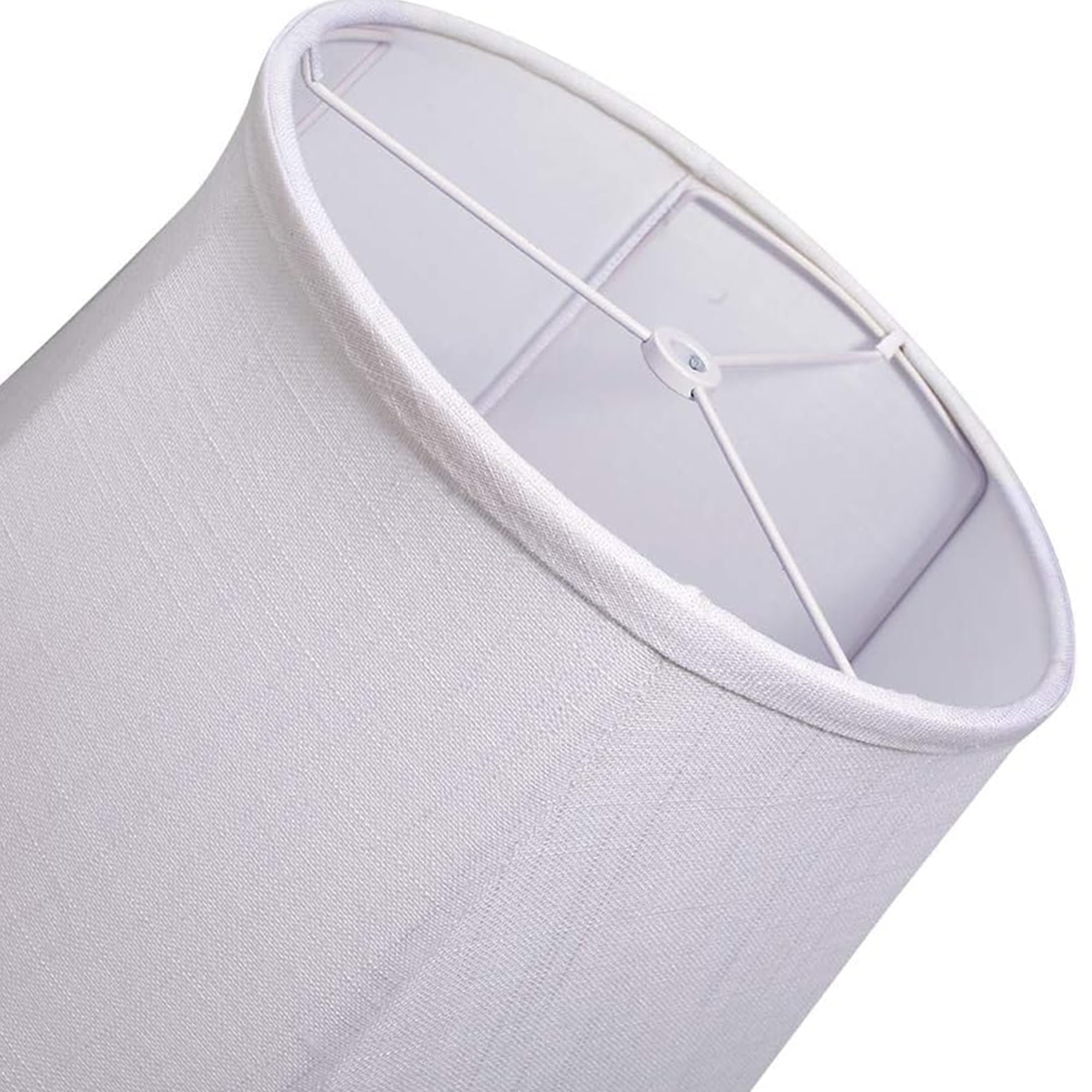 TOOTOO STAR White Lamp Shade Set of 2, 10 x 14 x 10 inch Decorative Linen Shade