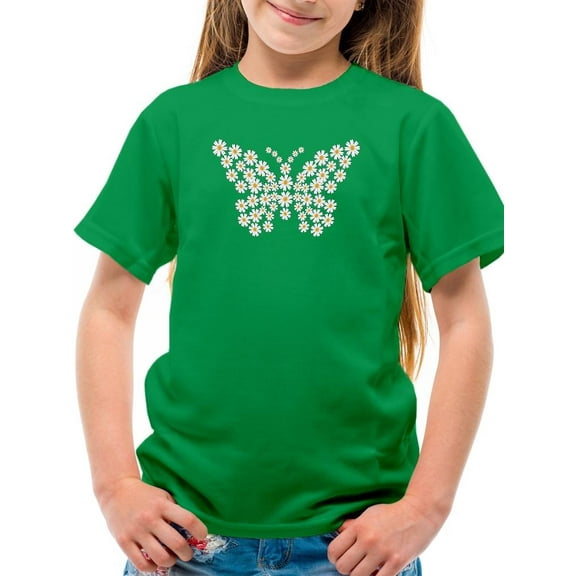 Daisy Butterfly T-Shirt Juniors -Image by Shutterstock, Small