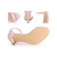 thumbnail image 2 of BLISSFUL STEP Women Ankle Strap Heel Stiletto High Heels Sandals Pink 8.5, 2 of 4