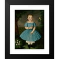 thumbnail image 2 of Peter Michal Bohúň 15x18 Black Modern Framed Museum Art Print Titled - Little Girl with a Rose (1860-1865), 2 of 5