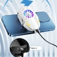thumbnail image 4 of Seitruly Ventilador de refrigeración para teléfono móvil, radiador portátil, 3 marchas, ajustable, recargable, Universal, Cool Gaming, accesorio de Teléfono y Comunicación Blanco, 4 of 6