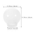 thumbnail image 2 of AURARMLET Abat-Jour Extérieur en Acrylique Blanc Rond Globe de Remplacement pour Luminaires de Rue, 2 of 8