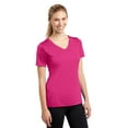 thumbnail image 4 of Sport-Tek V-Neck Tee (LST353) Pink Raspberry, S, 4 of 6