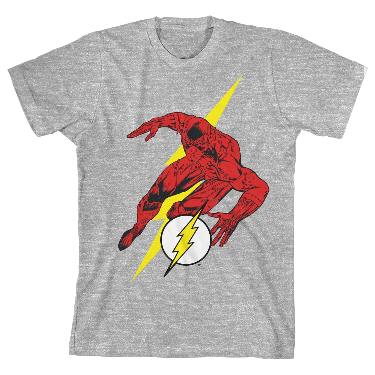 The Flash Multiple Flash Boy s Athletic Heather T-shirt -XL
