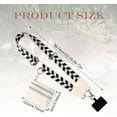 thumbnail image 2 of Phone Strap With Zippered Pouch, Premium Nylon And Leather Clip And Go Strap for Phone 360 Degree Adjustable Design Lanyard Cross Body Phone String With Zipper Wallet Purse (Off White), 2 of 5