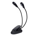 thumbnail image 2 of Clip On Music Stand Book Reading Mini Double Adjustable Arms Light Led Lamp (8 Beads), 2 of 5