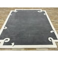 thumbnail image 2 of 8x10 Rug Gray White Carpet Hand-Tufted 100 % Nz Wool Soft Beautiful soft Quality office Kitchen Rectangle thickness 14 mm, 2 of 5